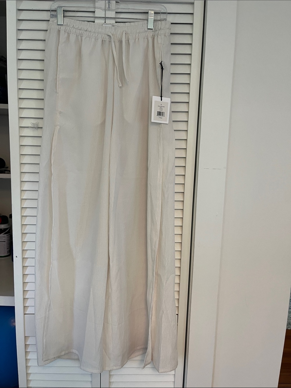 Onia Chloe Wide Leg Pants White NWT - Picture 3 of 9